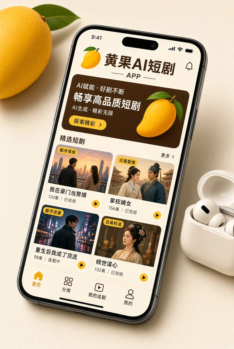 黄果AI短剧APP服务